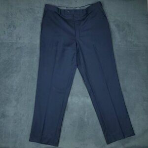 Tiglio Luxe Pants Mens 40x32 Blue Super 150s Wool Dress Made In Italy